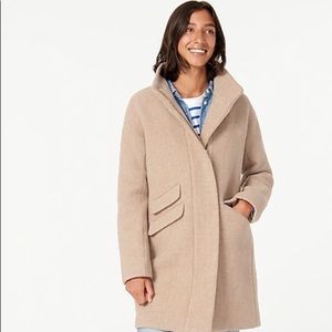 JCrew Cocoon coat in Italian stadium-cloth wool